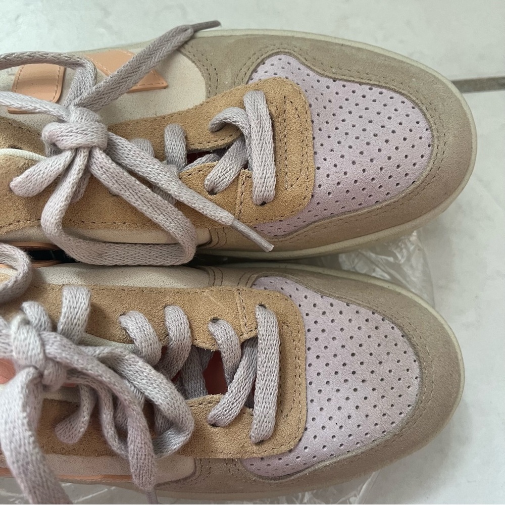 NEW Veja Women V-10 Suede Multico Peach Lavender Sneakers Shoes size 39 US 8 - Picture 4 of 11